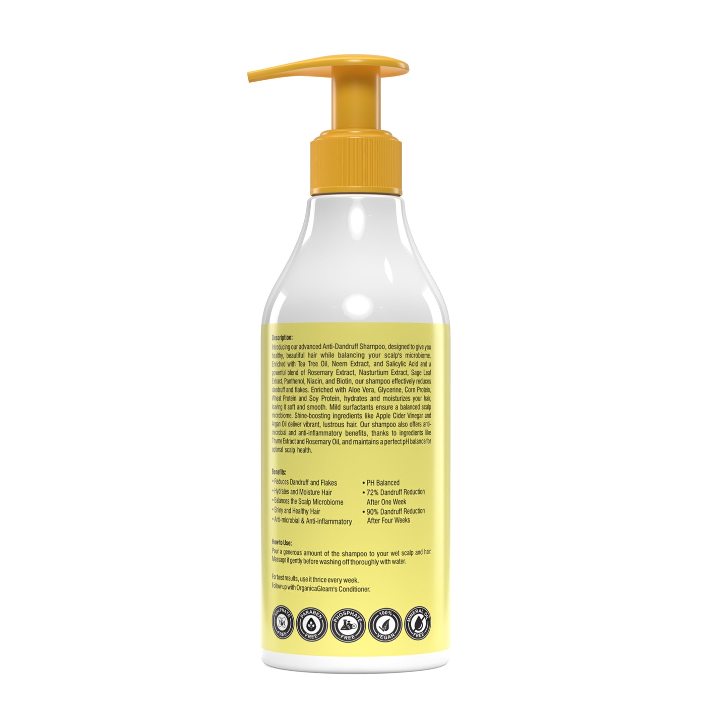 OrganicaGleam Anti-Dandruff Shampoo