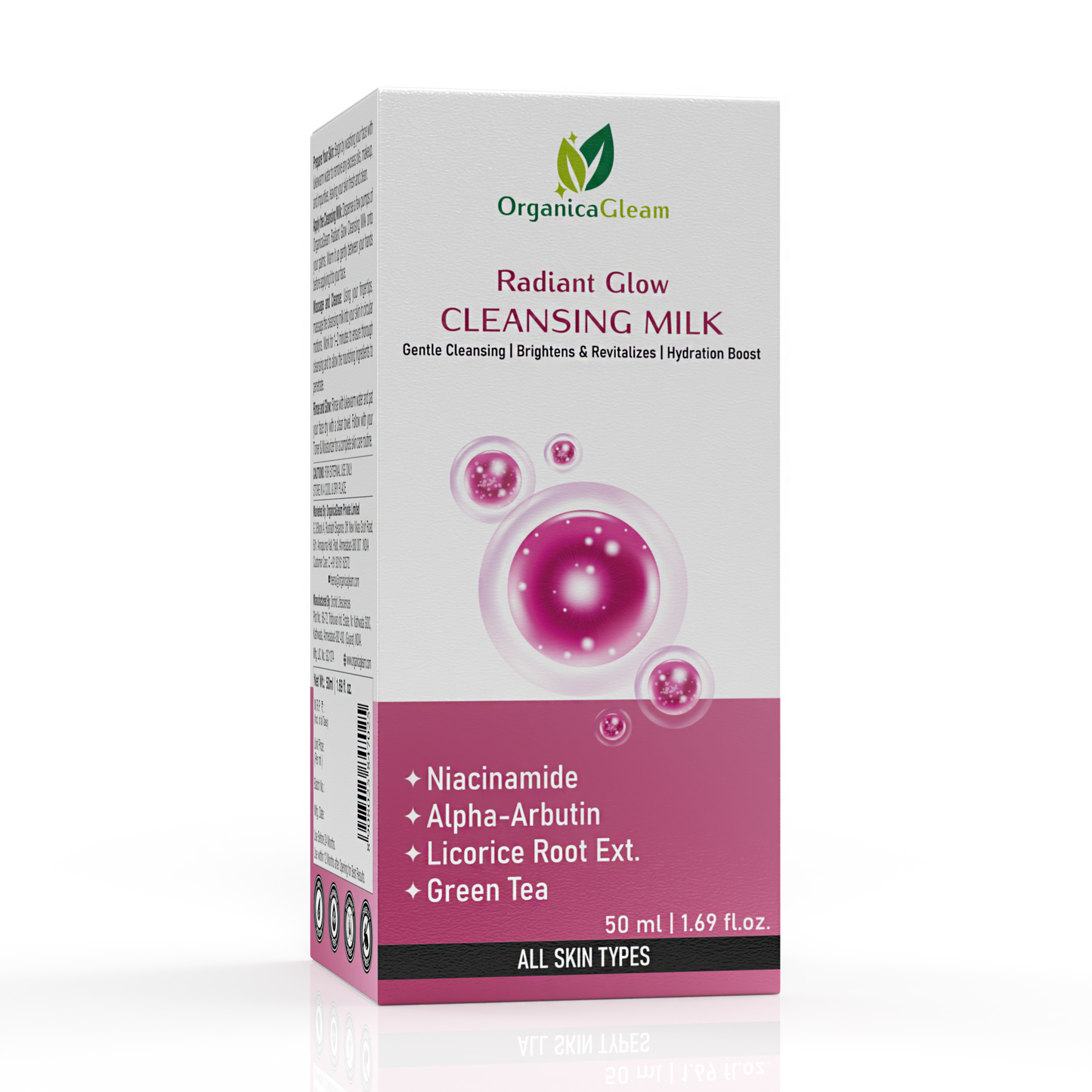 OrganicaGleam Radiant Glow Cleansing Milk