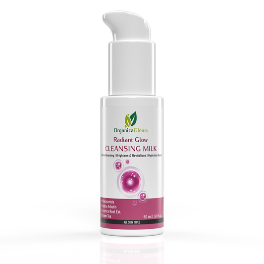 OrganicaGleam Radiant Glow Cleansing Milk
